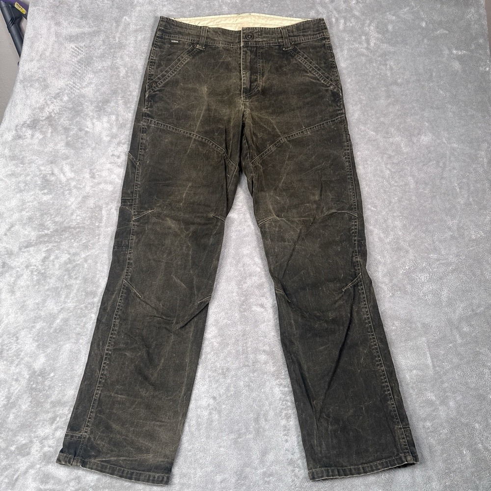 Kuhl Pants Mens 32x34 Gray The Lawless Canvas Vintage Patina Dye Hiking Outdoor